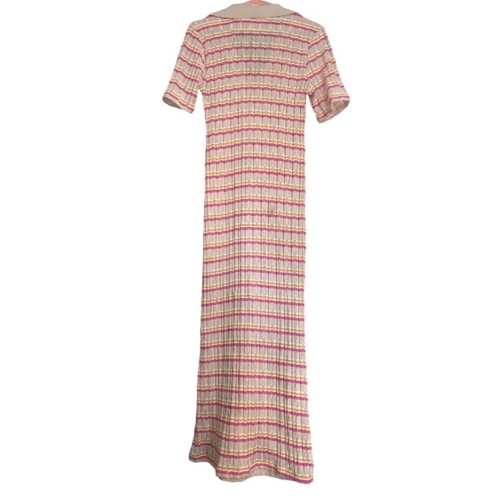 Zara Striped Dress with Polo Collar - Picture 10 of 14